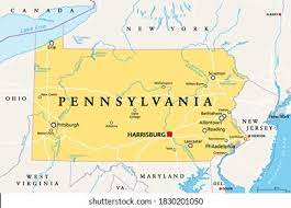 Mapa De Pensilvania Usa 108,678 Imágenes De Pennsylvania - Imágenes, Fotos Y Vectores De Stock |  Shutterstock