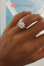 14k Yellow Gold Petite Pave Crown Diamond Engagement Ring James Allen Engagement Rings Fancy Shape Diamond Pave Engagement Ring