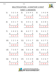 This set of 4th grade worksheets has more fraction worksheets, including reducing and comparing fractions. 43 Fourth Grade Multiplication Worksheets Photo Inspirations Lbwomen