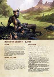 races of theros satyr and gorgon download the satyr race took inspiration from the standard d d dungeons and dragons dungeons and dragons classes dnd races