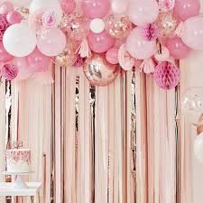 Rose gold birthday party theme simple. Blush Pink Rose Gold Streamer Garland Kit Wedding Etsy Rose Gold Party Decor Rose Gold Party Rose Gold Balloons