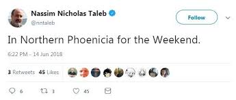 Bennie Adam On Twitter Nassim Nicholas Taleb Phoenicia Geography