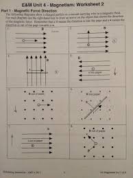 My Answers Here Are Simply Results Of The Right Hand Rule Small Adjustments Were Made For The Electrons Rules Directions Worksheets