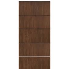 Flat panel cherry veneer 1 panel shaker solid wood interior barn door slab: Fca575 Contemporary Entry Doors Flush Door Design House Designs Exterior