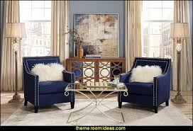 Hollywood Glam Living Rooms Old Hollywood Style Decorating Ideas Luxe Living Rooms Fu Blue Living Room Decor Accent Chairs For Living Room Blue Living Room