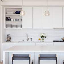 Maybe you would like to learn more about one of these? The Finishing Touch For Open Cabinets Tile The Cabinet Back To Match The Backsplash Kitchn