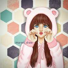 صور رسم بنات كرتون رمزيات رسومات انمي للانستقرام girly m art girl girl drawing