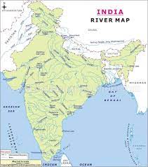 Der oberlauf des indus entsteht im chinesischen transhimalaya in tibet aus dem zusammenfluss von gletscherbächen bei sênggêkanbab und trägt in der volksrepublik china den amtlichen namen sênggê zangbo (tibetisch. Karte Von Indien Zeigen Flusse Indien Karte Mit Flussen Sud Asien Asia