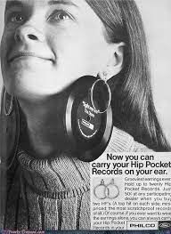 Hip Pocket Records Earrings Vintage Ads Retro Advertising Vinyl