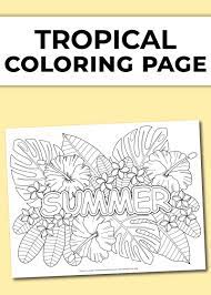 Dogs, cats, christmas trees, candy canes, a snowman and reindeer are just a few of the many. Tropical Coloring Page For Adults Chevron Lemon