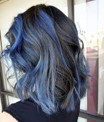 2016 Sept 3 With Michelle Zapanta Blue And Silver Balayage Blue Hair Balayage Hair Styles Blue Ombre Hair