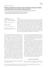 Below are definitions of some of the most popular styles. Pdf Positive Experiences Of High Arousal Martial Arts Rituals Are Linked To Identity Fusion And Costly Progroup Actions