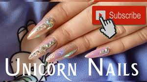 Přináším další tutoriál na umělé nehty pomocí akrylu. Navod Na Trpytkove Unicorn Ombre Nehty Youtube