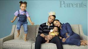 Stephen curry of the golden state warriors and family pose for a photo during the golden state warriors victory parade on june 12, 2018 in oakland,. Steph Curry And Adorable Family Featured On Cover Of Parents Magazine Abc7 San Francisco