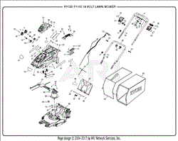 Keep your lawn looking sharp with a lawn mower from ryobi. Homelite P1100 18 Volt Lawn Mower Mfg No 107178003 2 18 19 Rev 01 Parts Diagram For General Assembly 1