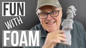 Carving Foam Rocks 1