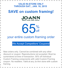 Jo Ann Fabric Coupons Find A Jo Ann Coupon Custom Framing Coupons Joann