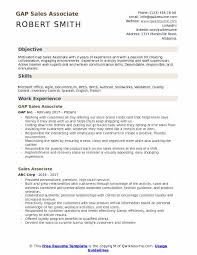 gap sales associate resume samples