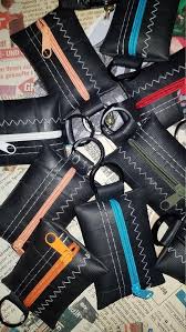 purse keychain from bicycle hose upcycling recycled innertube giveaway gift cyclist in 2021 giveaway gifts purse keychain purses