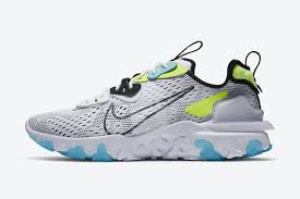 Air Force 1 White Black Blue Fury Nike React Vision Worldwide White Volt Blue Fury Ct2927 100 Release Date Sbd In 2020 Nike Dress With Sneakers Blue