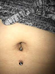 Navel Belly Piercing Questions Help Is This Normal After 2 Weeks Only Top Is Irritated Or Surgical Steel Not The Best But My Industrial Healed Okay With That Metal Thoughts Piercing