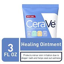 Cerave Healing Ointment For Baby Diaper Rash Cream For Extra Dry Cracked Skin Lanolin Fragrance Free 3 Ounce Packaging May Vary Baby Amazon Com