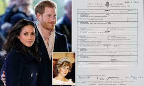 Meghan Markle Erases Her First Names Rachel Meghan From Archie S Birth Certificate Daily Mail Online