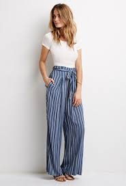 Black And White Striped Pants Forever 21 Striped Self Tie Waist Pants Fashion Clothes Cute Outfits