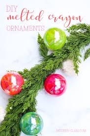 Diy Christmas Ornaments Melted Crayon Craft Modern Glam Check out our christmas decor art selection for the very best in unique or custom, handmade pieces from our ornaments shops. diy christmas ornaments melted crayon