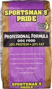 The company also recalled nature's menu super premium dog food (the chicken and quail blend) in august because of salmonella concerns.to find out which exact dog foods you should avoid, according to the fda's. Sportsman S Pride Professional 30 20 Formula Adult Dog Food 33 Lb Bag Chewy Com