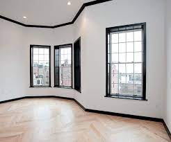 Typically where the panels meet the counter top, you will not need edge trim. Design Inspiration Black Molding White Walls Ashlina Kaposta White Walls Black Trim White Walls Black Trim Interior