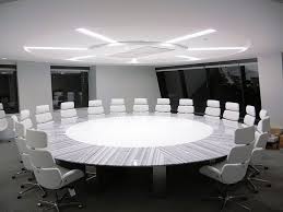 Executive Round Grey Marble Table Ambience Dore Meeting Room Design Modern Conference Table Conference Room Design