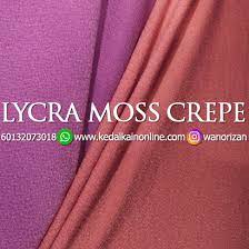 804 como crepe dusty purple. Kedai Kain Online Pelbagai Pilihan Harga Berpatutan Kain Lycra Moss Crepe 60