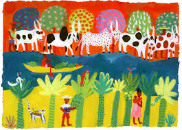 Madagscar Cattle Art Art For Kids Vector Art