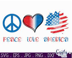 Free Free 342 Peace Love America Svg Free SVG PNG EPS DXF File