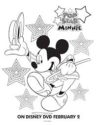Mickey mouse and minnie coloring pages are a fun way for kids of all ages to develop creativity, focus, motor skills and color recognition. Pop Star Minnie Mouse Printable Coloring Pages Friends