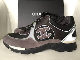 Black And Green Sneakers Chanel 2015 Sneakers Trainers Black Gray Green Suede Leather Size 37 5 Gray Black Green Athletic Shoes Suede Leather Shoes Sneakers