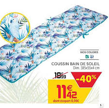 Profitez d'une délicieuse paresse au bord de la piscine avec la nouvelle collection de transats et bains de soleil. Offre Coussin Bain De Soleil Chez Gifi