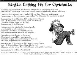 Santa S Getting Fit For Christmas Lyrics Christmas Lyrics Elementary Christmas Concert Christmas Songs For Kids