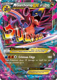 Pokémon go garchomp is a dragon and ground type pokemon with a max cp of 4479, 261 attack, 193 defense and 239 stamina in pokemon go. M Garchomp Ex Xy Promo Tcg Card Database Pokemon Com