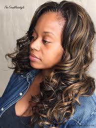 You can see the braiding in the scalp, and the rest of the hair is left straight. Layered Micro Box Braids 40 Ideas Of Micro Braids Invisible Braids And Micro Twists The Trending Hairstyle