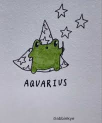 Aquarius Frog Tattoo Indie Drawings Cute Frogs Kawaii Drawings