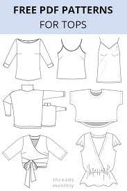Most free patterns i've used end up having weird puckering in the armpit or other odd fit issues. 30 Gorgeous Free Sewing Patterns For Tops Women Clothing Printables In 2021 Clothes Sewing Patterns Sewing Patterns Free Women Free Sewing Patterns For Women Tops