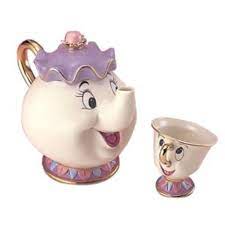 Disney Beauty And The Beast Mrs Potts And Chip Tea Set Cup Pot New Tea Pot Set Tea Pots Beauty And The Beast