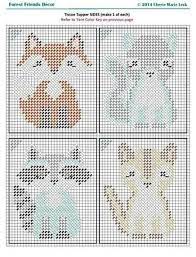Our philosophy is very simple indeed; Forest Friends Decor 3 5 Canvas Patterns Plastic Canvas Patterns Cross Stitch Animals