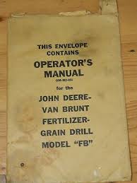 Looking for fine feed wheels for a lilliston melroe 244 grain drill. Parts Manual For John Deere Van Brunt Fb Fertilizer Grain Drill Catalog Seed 16 57 Picclick