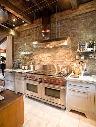 Yes, even a backsplash can be a work of art. Rustic Stone Backsplash Nbizococho