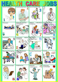 Technology is rapidly improving and changing every aspect of the world, including health care. Health Care Jobs Pictionary A To Z Esl Worksheet By Karagozian