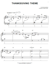 It was originally aired on the cbs network on november 20, 1973, and won an emmy award the following year. Vince Guaraldi Thanksgiving Theme Sheet Music Pdf Notes Chords Children Score Piano Solo Download Printable Sku 58306