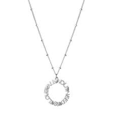 Næsten som ny, brugt og vasket et par gange men uden mærker eller skaderblev lagt ind på siden klokken. Maanesten All You Need Is Love Halskaede I Solv